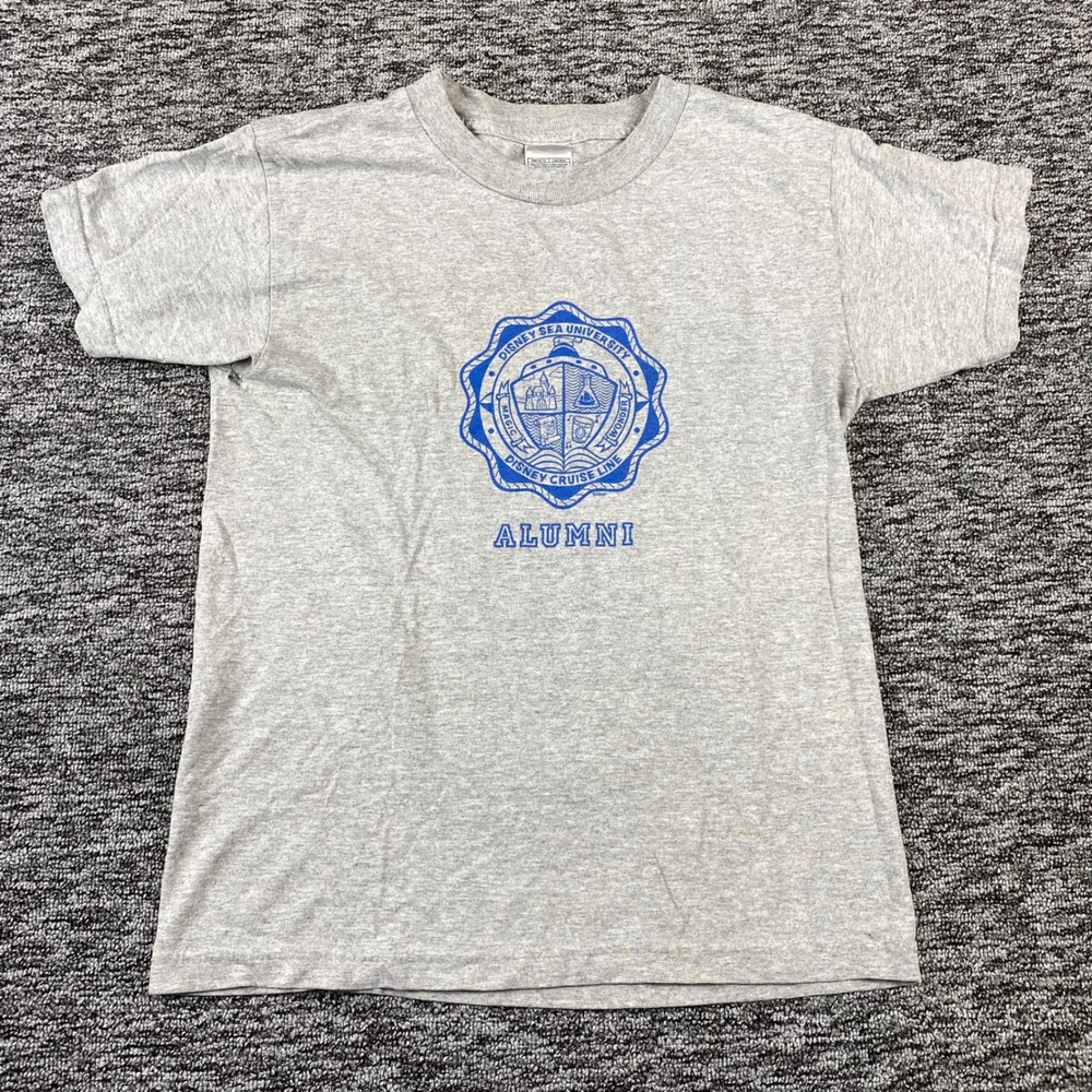 Vintage 2000s Disney Sea University Alumni Cruise Line Shirt Youth L 14 16